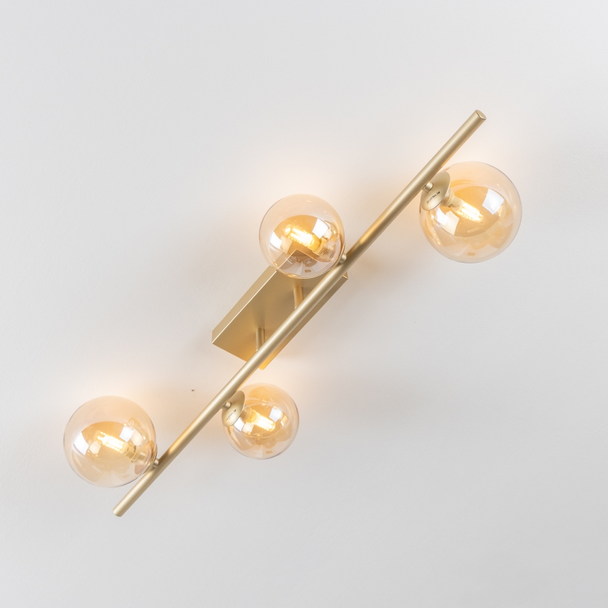 Brilagi - LED Bevestigde Hanglamp MILLA 4xG9/3W/230V goud