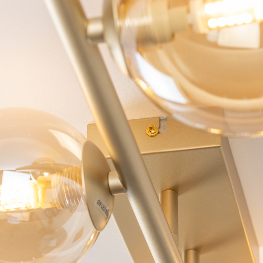 Brilagi - LED Bevestigde Hanglamp MILLA 4xG9/3W/230V goud