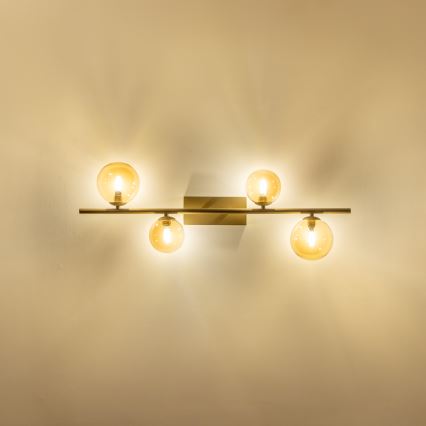 Brilagi - LED Bevestigde Hanglamp MILLA 4xG9/3W/230V goud