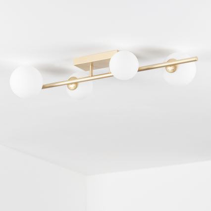 Brilagi - LED Bevestigde Hanglamp MILLA 4xG9/3W/230V goud/wit
