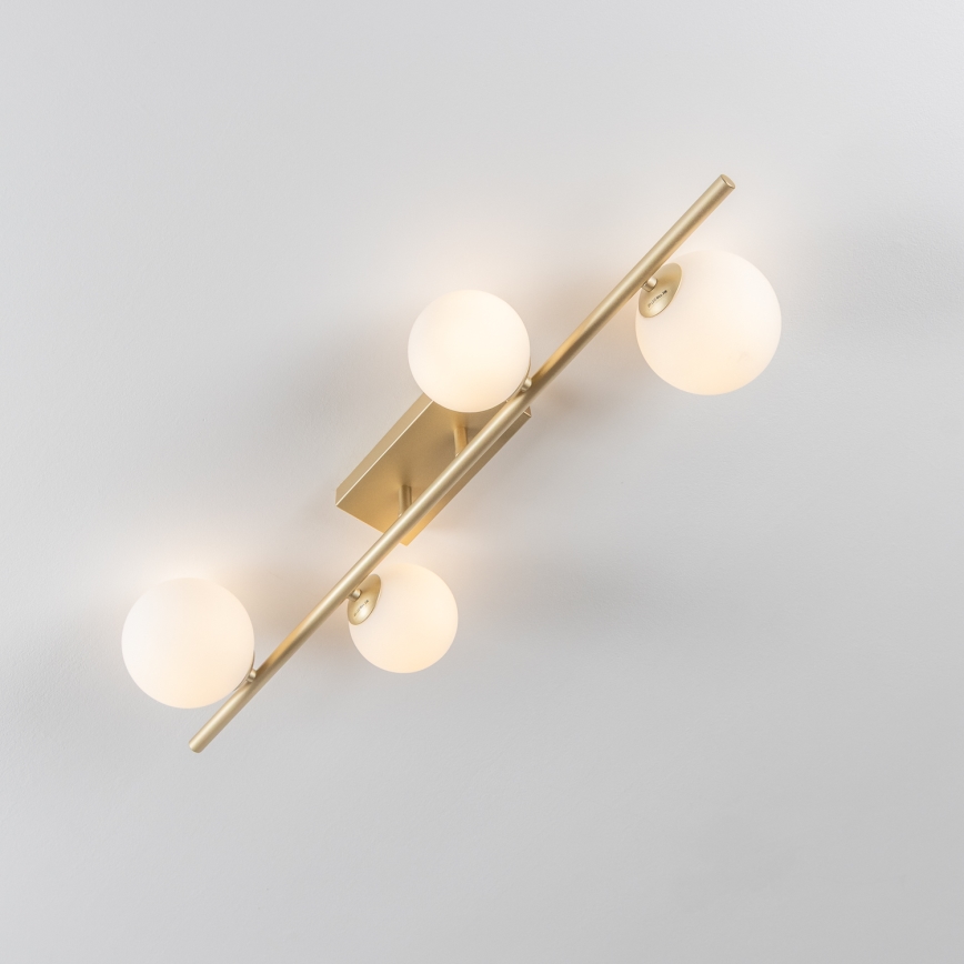 Brilagi - LED Bevestigde Hanglamp MILLA 4xG9/3W/230V goud/wit