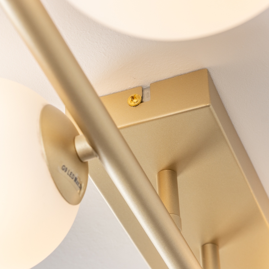 Brilagi - LED Bevestigde Hanglamp MILLA 4xG9/3W/230V goud/wit