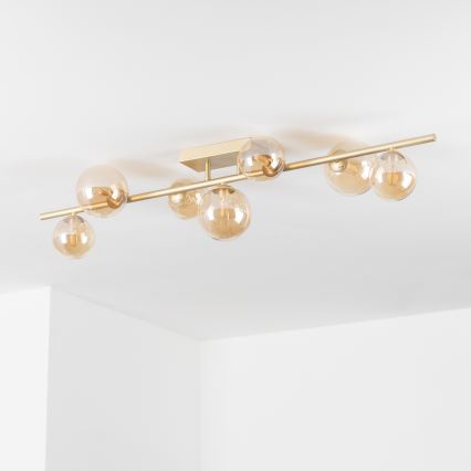 Brilagi - LED Bevestigde Hanglamp MILLA 7xG9/3W/230V goud