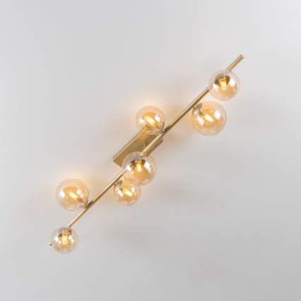Brilagi - LED Bevestigde Hanglamp MILLA 7xG9/3W/230V goud