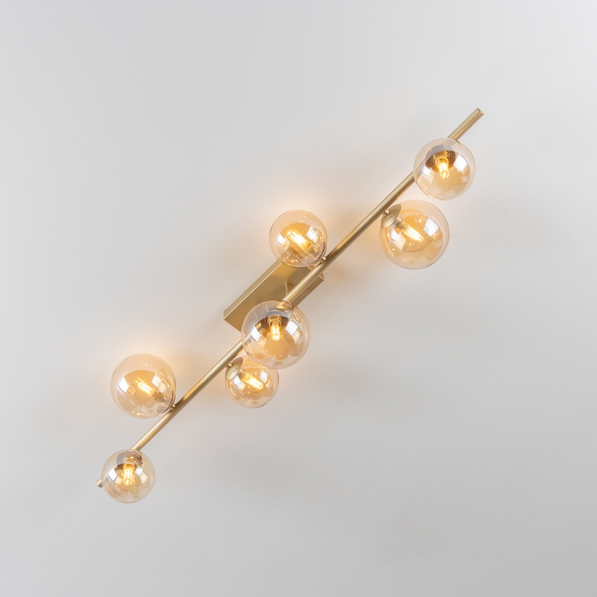 Brilagi - LED Bevestigde Hanglamp MILLA 7xG9/3W/230V goud