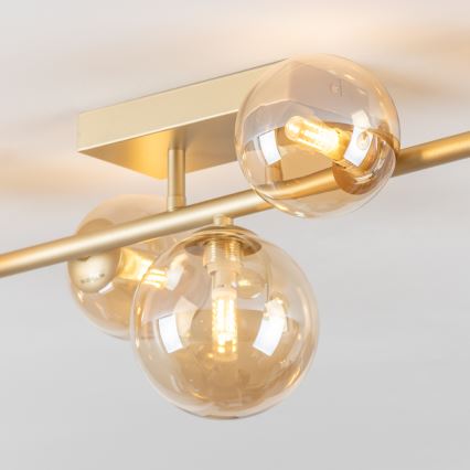 Brilagi - LED Bevestigde Hanglamp MILLA 7xG9/3W/230V goud