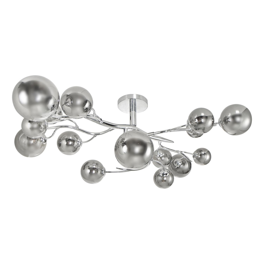 Brilagi - LED Bevestigde Hanglamp MISTEL 15xG9/3W/230V glanzend chroom/gerookt