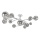 Brilagi - LED Bevestigde Hanglamp MISTEL 15xG9/3W/230V glanzend chroom/gerookt