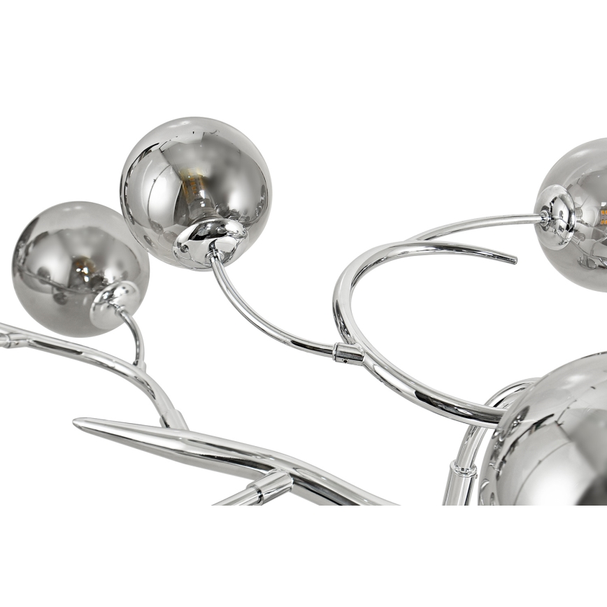Brilagi - LED Bevestigde Hanglamp MISTEL 15xG9/3W/230V glanzend chroom/gerookt