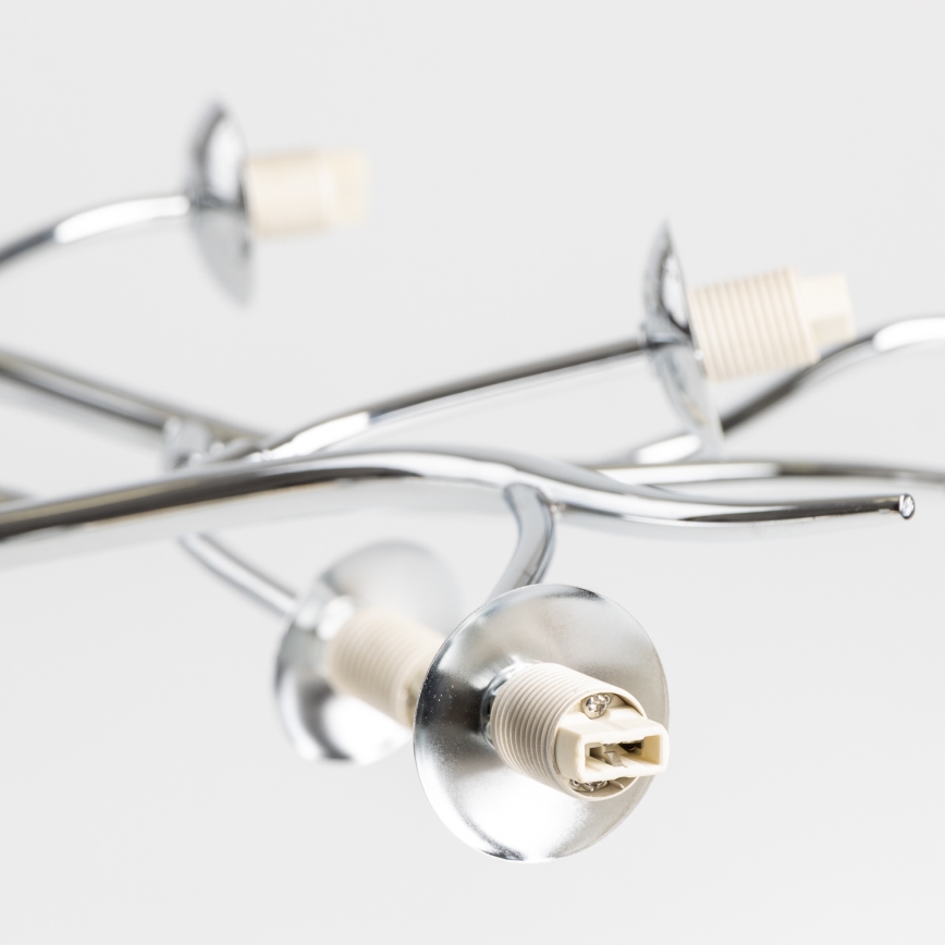 Brilagi - LED Bevestigde Hanglamp MISTEL 15xG9/3W/230V glanzend chroom/gerookt