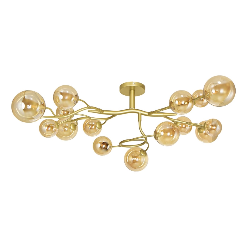 Brilagi - LED Bevestigde Hanglamp MISTEL 15xG9/3W/230V goud