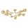 Brilagi - LED Bevestigde Hanglamp MISTEL 15xG9/3W/230V goud