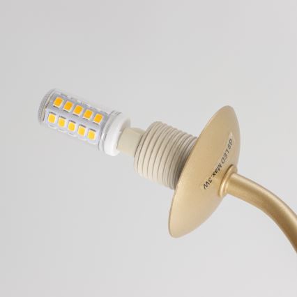 Brilagi - LED Bevestigde Hanglamp MISTEL 15xG9/3W/230V goud