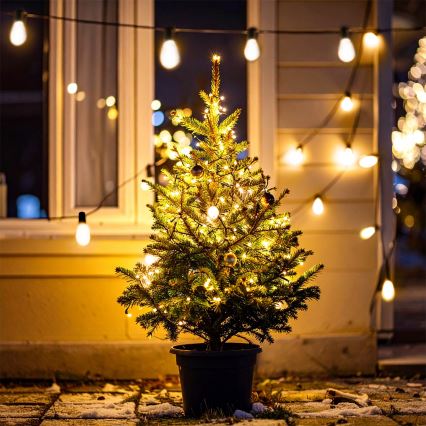 Brilagi - LED buiten decoratief lichtsnoer 10xLED/3xAA 3,2m IP44 warm wit