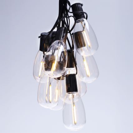 Brilagi - LED buiten decoratief lichtsnoer 10xLED/3xAA 3,2m IP44 warm wit