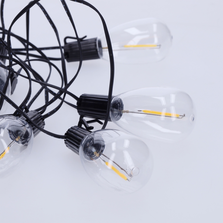 Brilagi - LED buiten decoratief lichtsnoer 10xLED/3xAA 3,2m IP44 warm wit