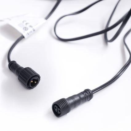 Brilagi - LED buiten decoratieve lichtsnoer GIRLANDA 10xE12/0,6W/230V 8m zwart IP44 warm wit