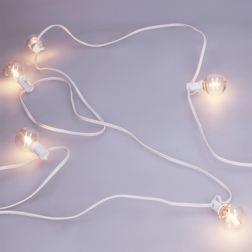 Brilagi - LED decoratieve lichtsnoer voor buiten GIRLANDA 25xE12/0,8W/230V 20m wit IP44 warm wit