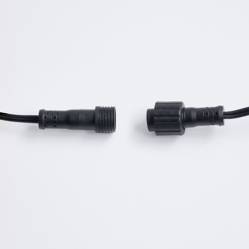 Brilagi - LED-buitenslinger GIRLANDA 10xE12/0,6W/230V 8m zwart IP44 warm wit