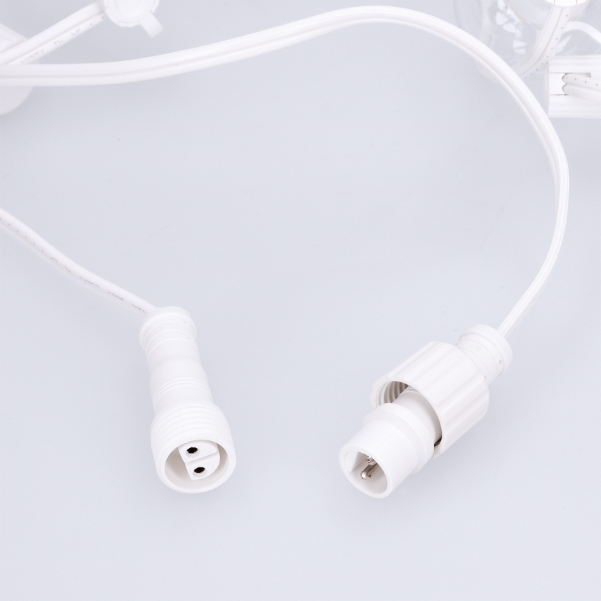Brilagi - LED buiten decoratieve slinger GIRLANDA 25xE12/0,6W/230V 20m wit IP44 warm wit