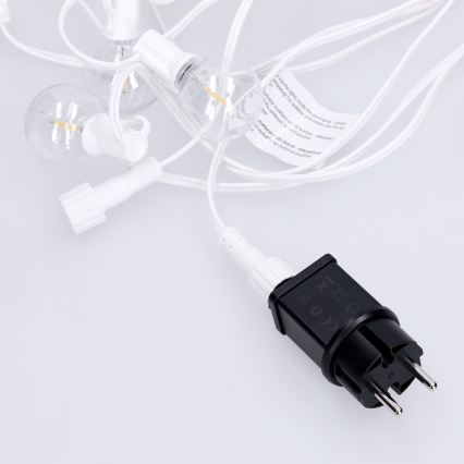 Brilagi - LED buiten decoratieve slinger GIRLANDA 25xE12/0,6W/230V 20m wit IP44 warm wit