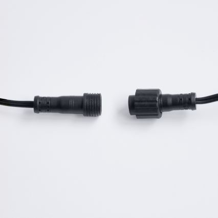 Brilagi - LED buiten decoratieve lichtslinger GIRLANDA 25xE12/0,6W/230V 20m zwart IP44 warm wit + afstandsbediening