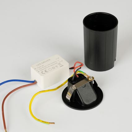 Brilagi - LED buiten-inbouwarmatuur STAIRDOT LED/2W/230V zwart IP65 rond