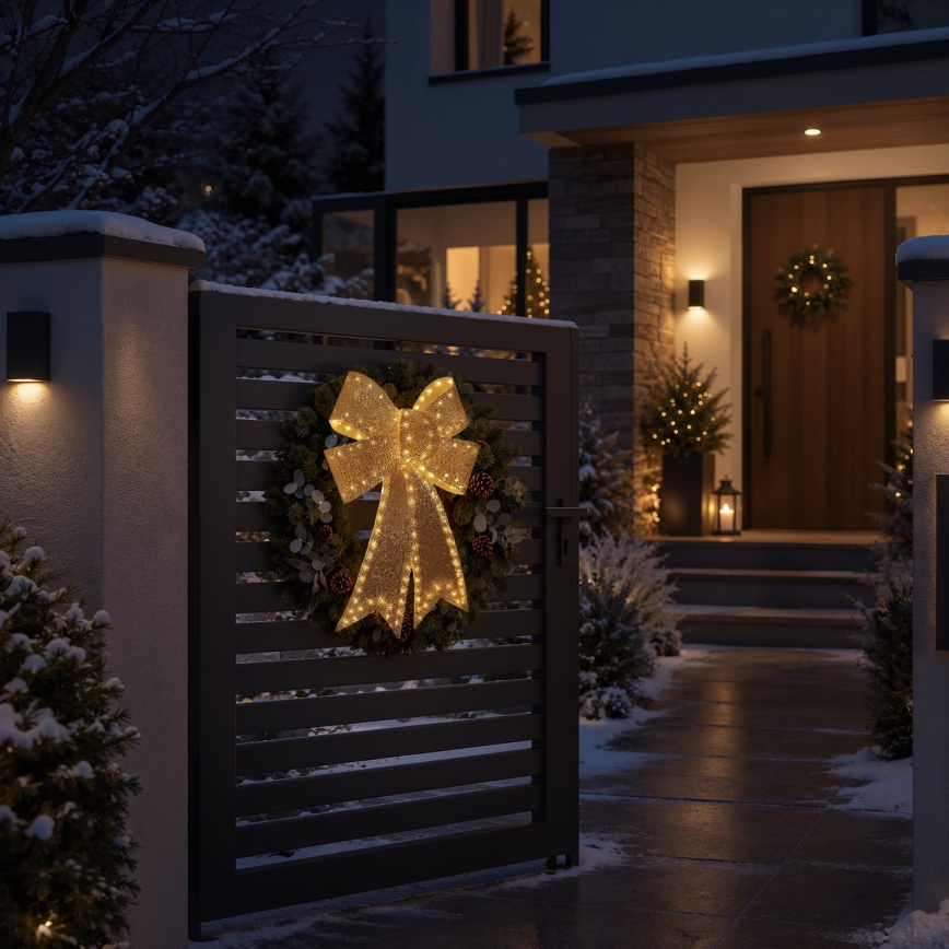 BRILAGI - LED buiten kerstdecoratie LED/3,3W/230V IP44 gouden strik