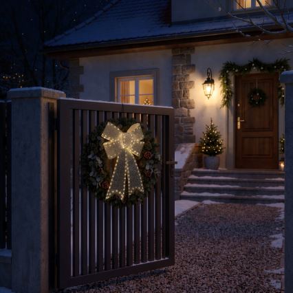 BRILAGI - LED Buiten kerstdecoratie LED/3,3W/230V IP44 zilveren strik