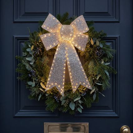 BRILAGI - LED Buiten kerstdecoratie LED/3,3W/230V IP44 zilveren strik