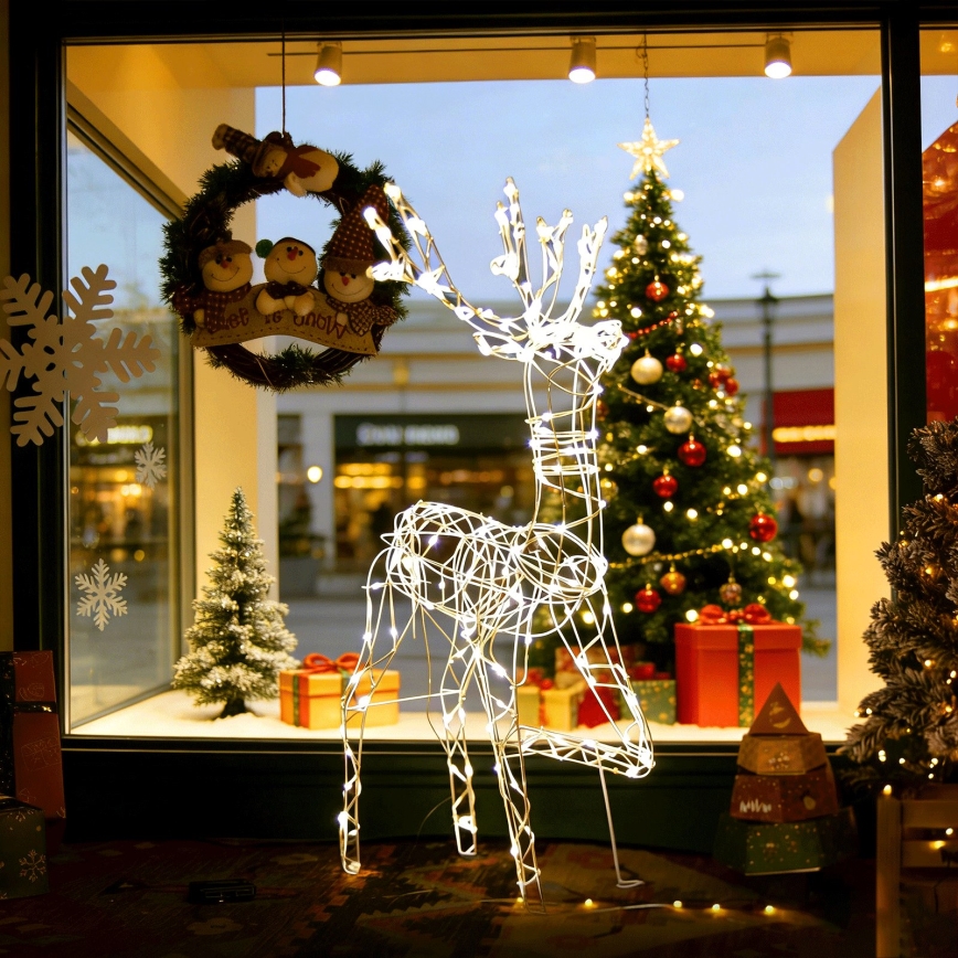 BRILAGI - LED Buiten kerstdecoratie LED/3,6W/8 functies 150 cm IP44 rendier warm wit