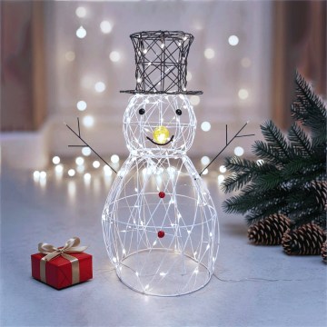 BRILAGI - LED buiten kerstdecoratie LED/3,6W/8 functies 60 cm IP44 sneeuwman koud wit