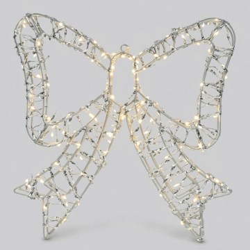 BRILAGI - LED buiten kerstdecoratie LED/3,6W/8 functies IP44 41 cm warm wit strik/zilver