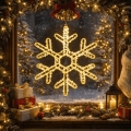 BRILAGI - LED buiten kerstdecoratie LED/6W/8 functies 43 cm IP44 sneeuwvlok warm wit