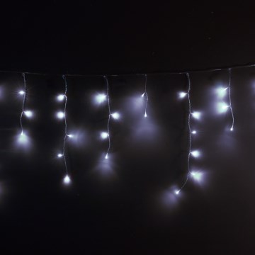 Brilagi - LED buiten kerstgordijn 400xLED/8 functies 23m IP44 koud wit
