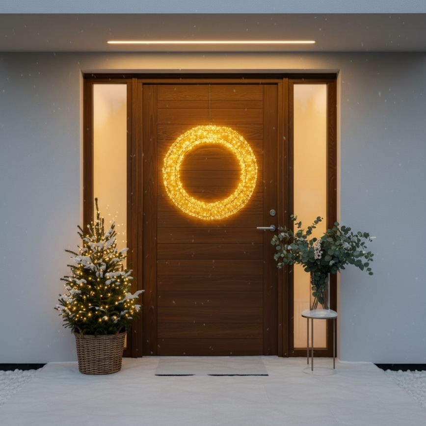 Brilagi - LED buiten kerstkrans LED/6W/230V IP44