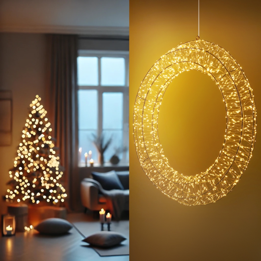 Brilagi - LED buiten kerstkrans LED/6W/230V IP44