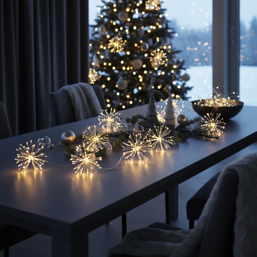 BRILAGI - LED Buiten kerstlichtsnoer 150xLED 5m IP44 warm wit vuurwerk