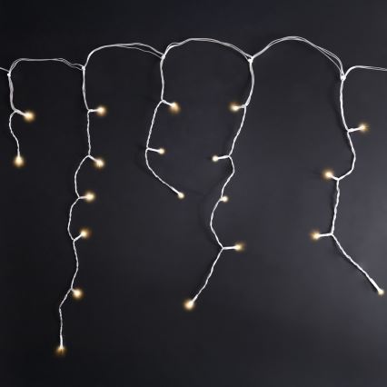 Brilagi - LED-kerstverlichting voor buiten, 200 LED / 8 functies, 13 m, IP44, warm wit, ijspegels
