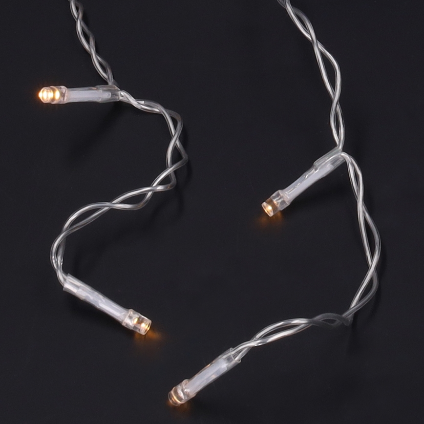 Brilagi - LED-kerstverlichting voor buiten, 200 LED / 8 functies, 13 m, IP44, warm wit, ijspegels