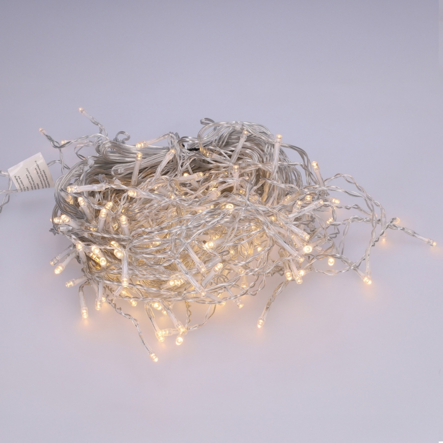 BRILAGI - LED buiten kerstlichtsnoer 200xLED/8 functies 13m IP44 warm wit ijspegels