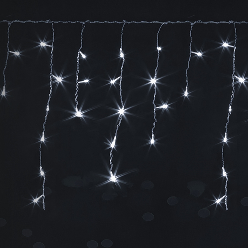 Brilagi - LED buiten kerstlichtsnoer 400xLED/8 functies 23x0,6m IP44 koud wit