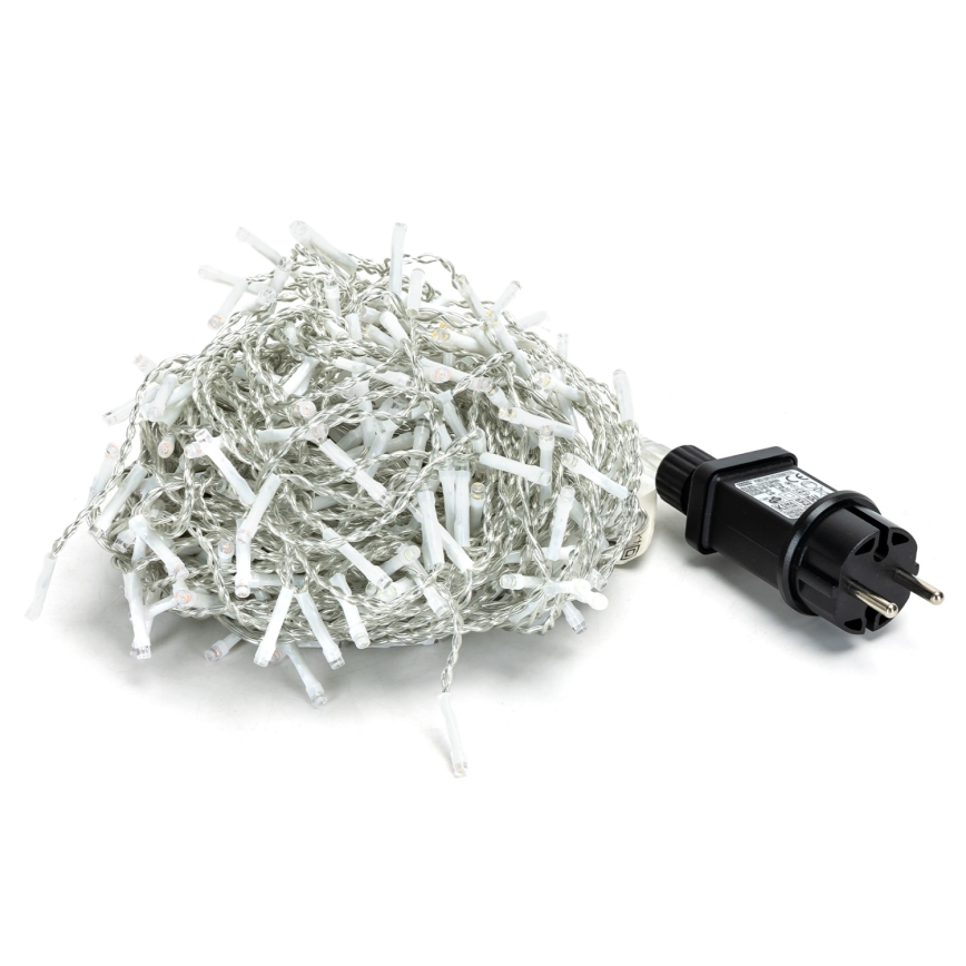 Brilagi - LED buiten kerstlichtsnoer 400xLED/8 functies 23x0,6m IP44 koud wit