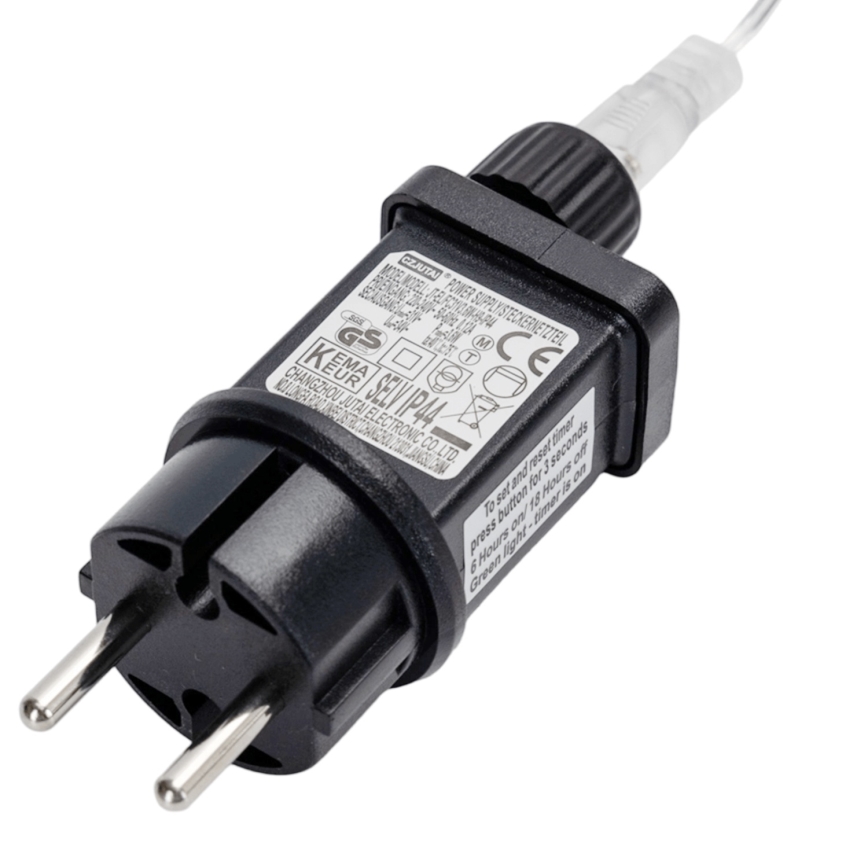 Brilagi - LED buiten kerstlichtsnoer 400xLED/8 functies 23x0,6m IP44 koud wit