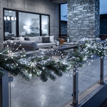 BRILAGI - LED buiten kerstsnoer 300xLED 7m IP44 koud wit vuurwerk