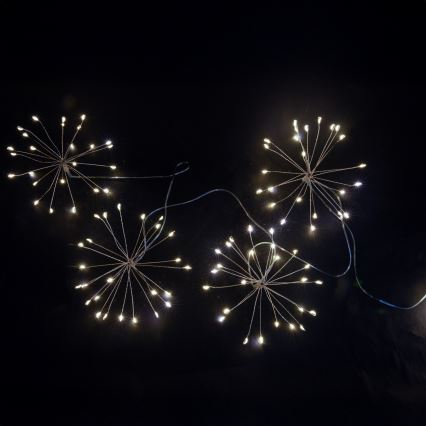 BRILAGI - LED Buiten kerstverlichting 150xLED 5m IP44 koud wit vuurwerk