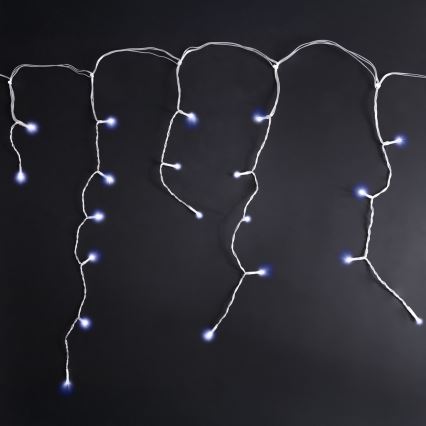 Brilagi - LED buiten kerstverlichting 200xLED/8 functies 13m IP44 koud wit ijspegelverlichting