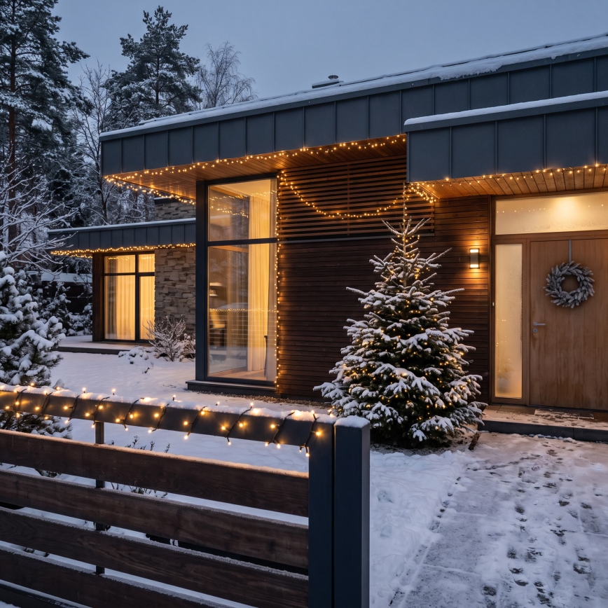 BRILAGI - LED buiten kerstverlichtingssnoer 1000xLED/8 functies 105 m IP44 warm wit