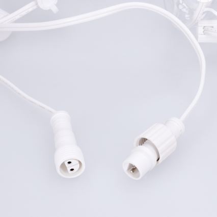 Brilagi - LED buiten decoratief lichtsnoer GIRLANDA 10xE12/0,6W/230V 8m wit IP44 warm wit