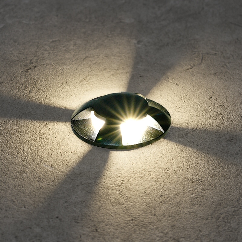 Brilagi - LED buiten oprijdbaar grondarmatuur GROUNDRAY LED/1W/230V zwart IP67